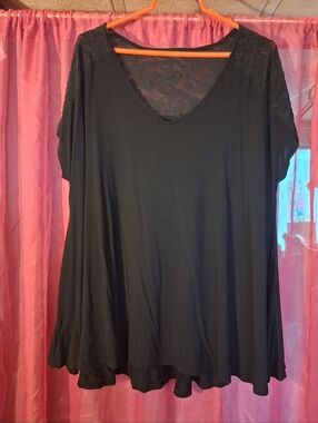 Lane Bryant Swing Tee Lace Detail